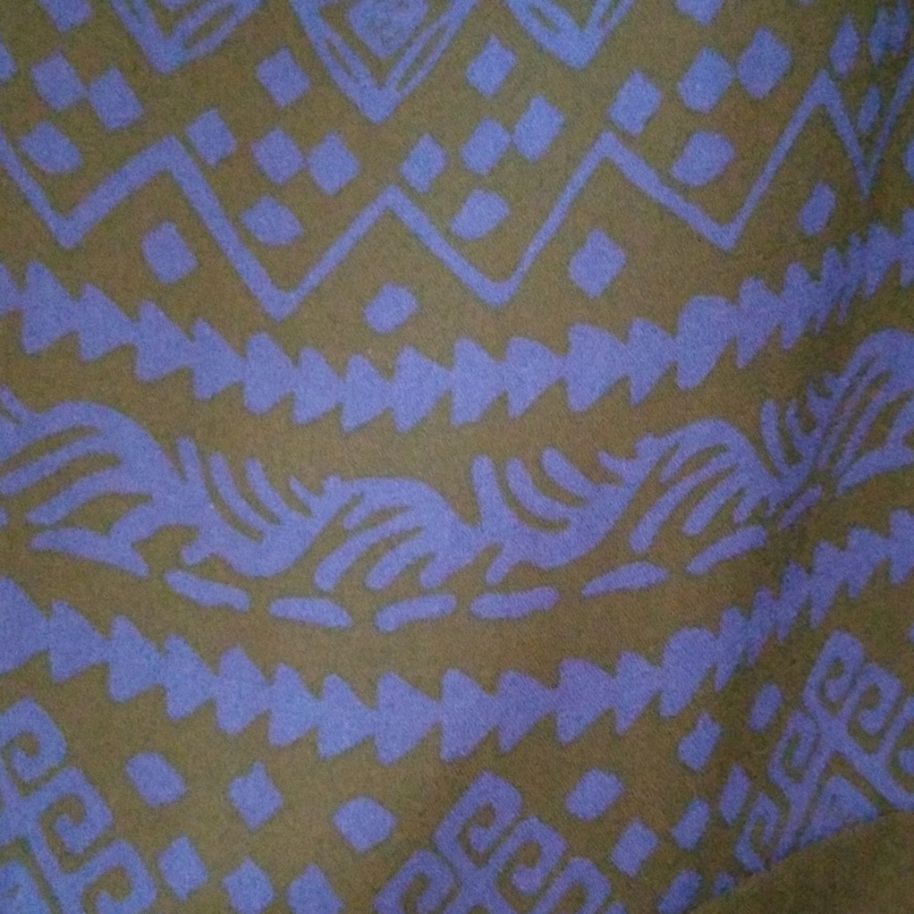 Expose Floral Print Blue & Black Sheer Sleeeless Top Size S